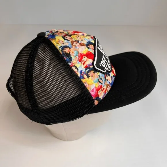 Vans Hat Men Snap Back Princess Skate Patch Spell Out Mesh Gym Hype Core Cap Go